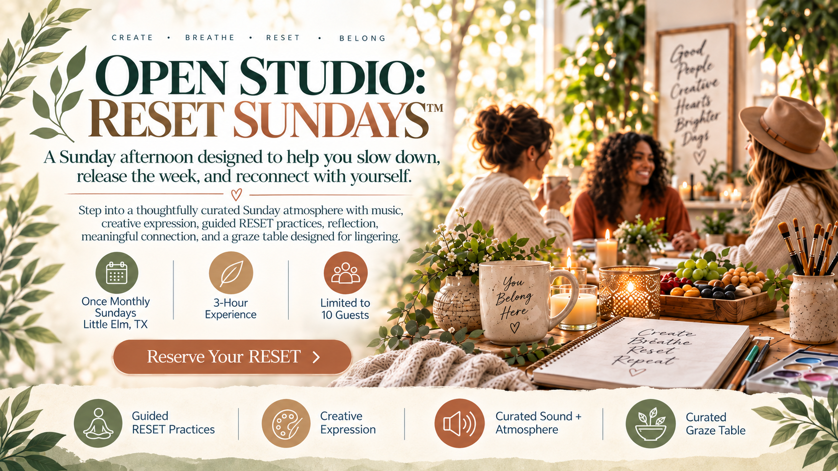 Open Studio Sundays Slider OPEN STUDIO: RESET SUNDAYS™